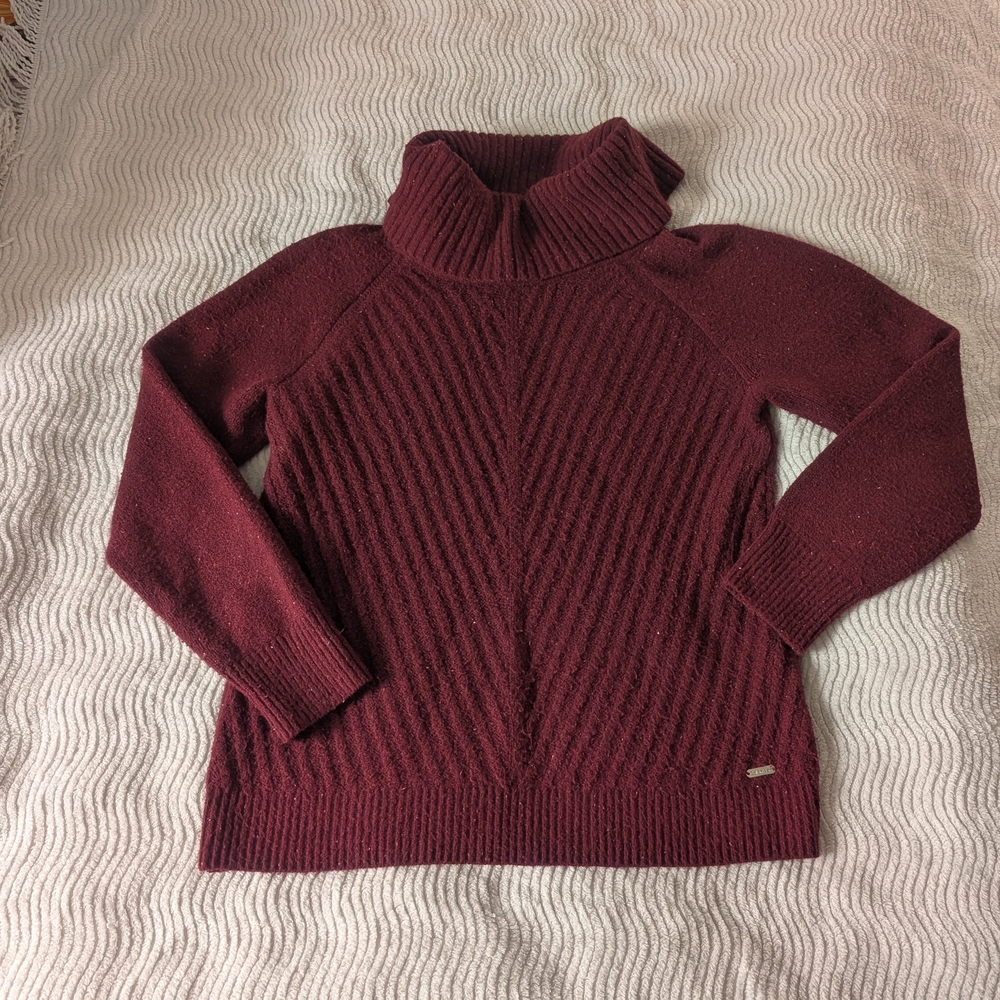 Calvin Klein Burgundy Turtleneck Sweater
